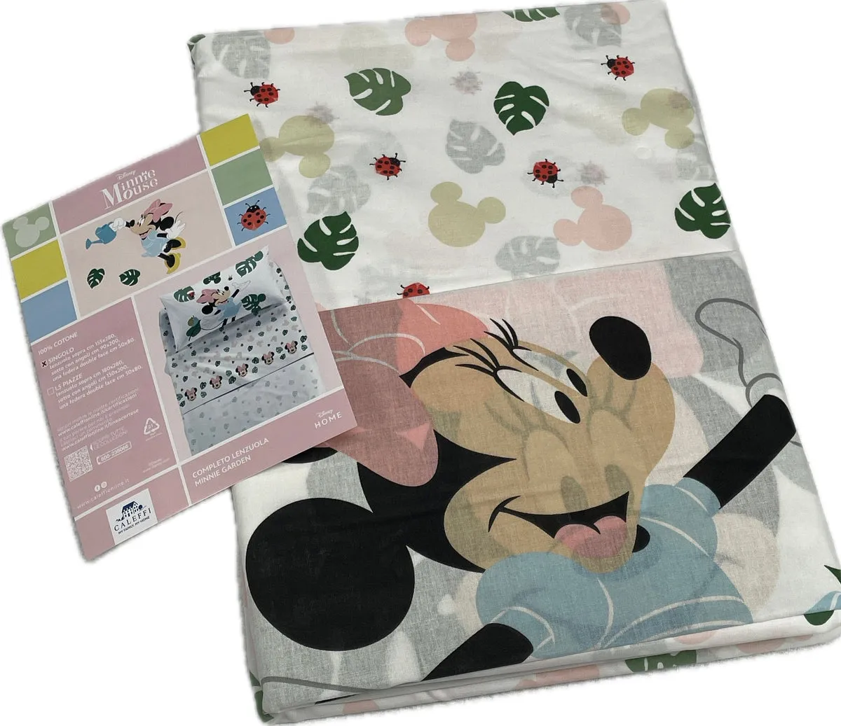 Completo lenzuola Minnie Garden Caleffi